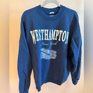 Abercrombie & Fitch Blue Crewneck Sweatershirt